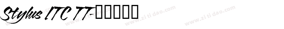 Stylus ITC TT字体转换